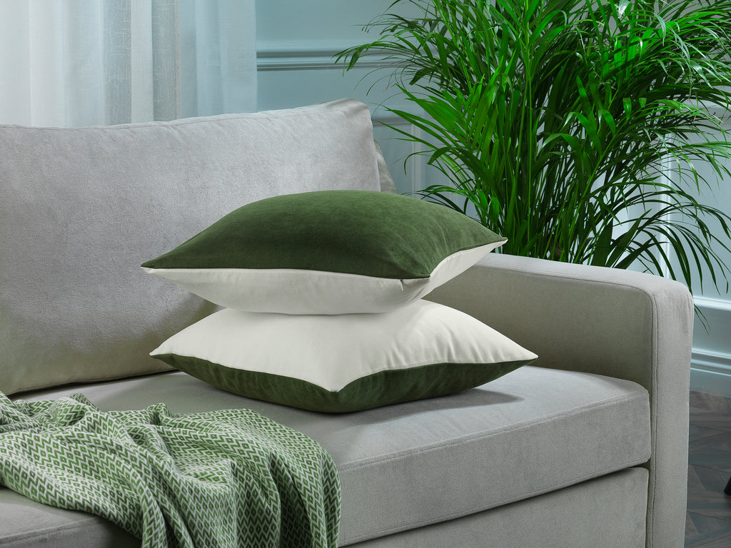 Green M&M Face Square Pillowcase Cushion Cover Creative Home