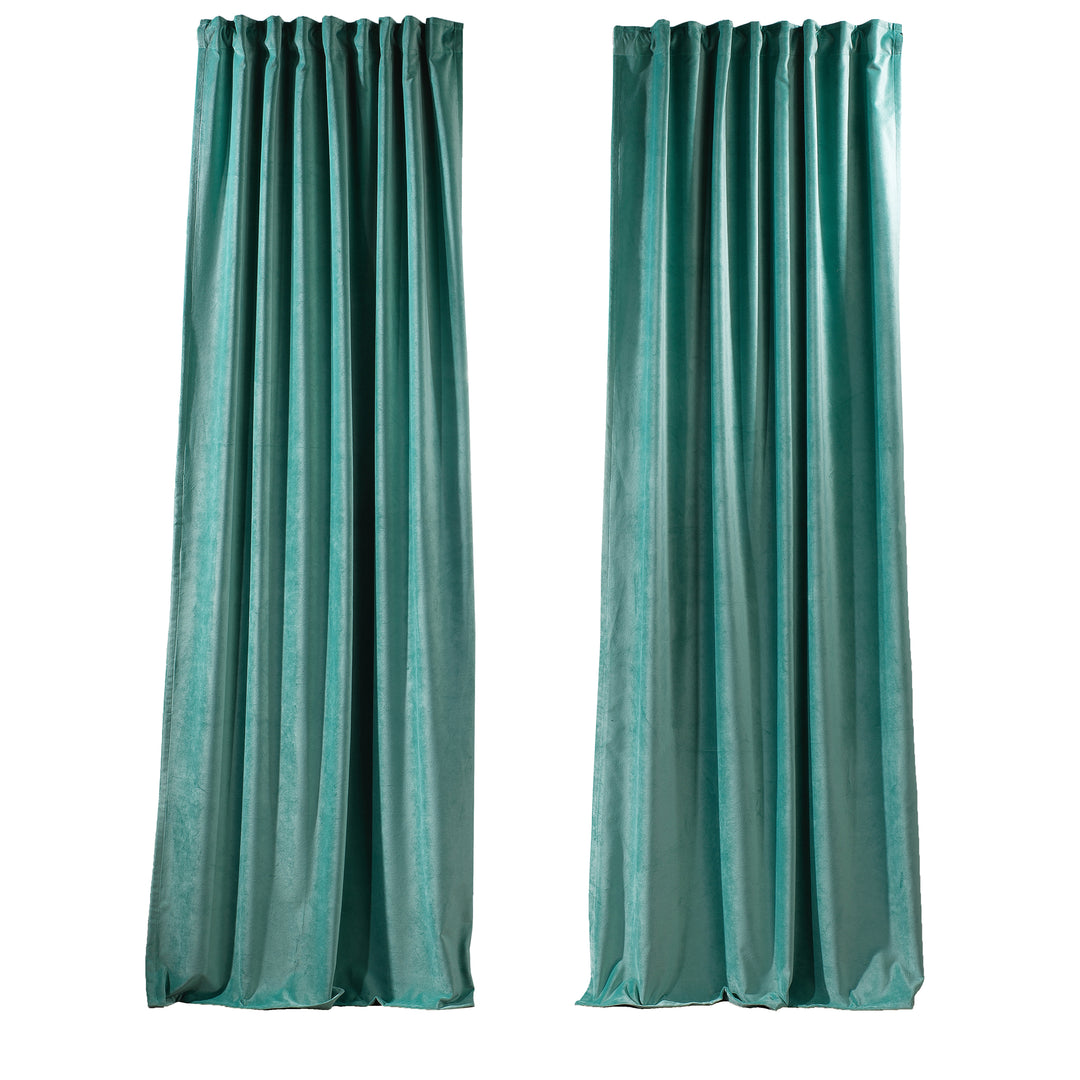 Solid Luxury Matte Velvet Curtain Panel - 70 Colors, Multiple Sizes