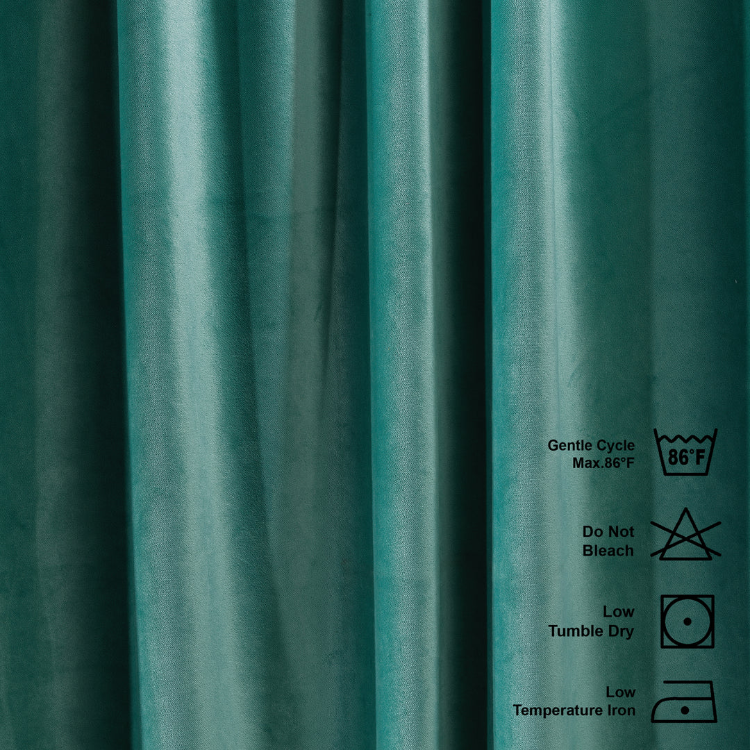 Solid Luxury Matte Velvet Curtain Panel - 70 Colors, Multiple Sizes