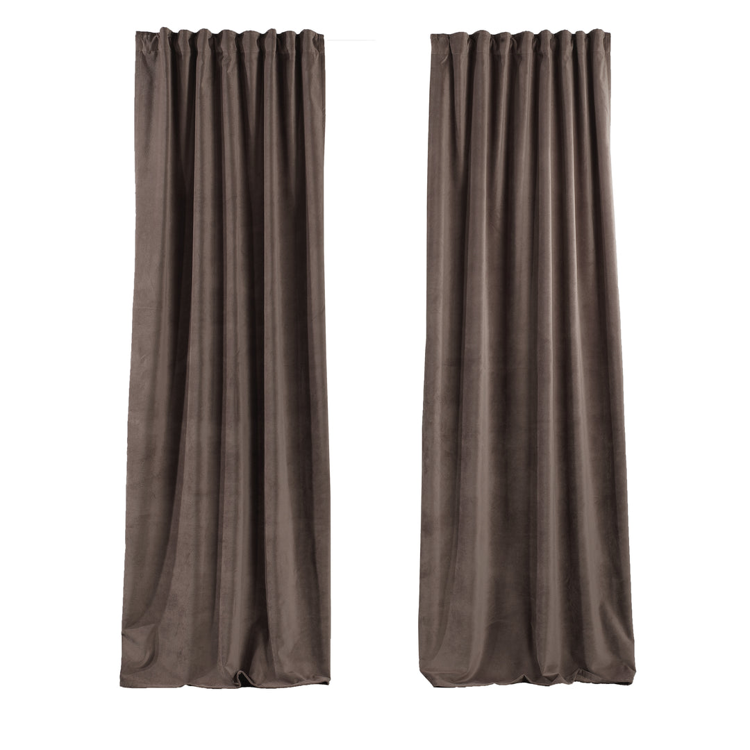 Solid Luxury Matte Velvet Curtain Panel - 70 Colors, Multiple Sizes