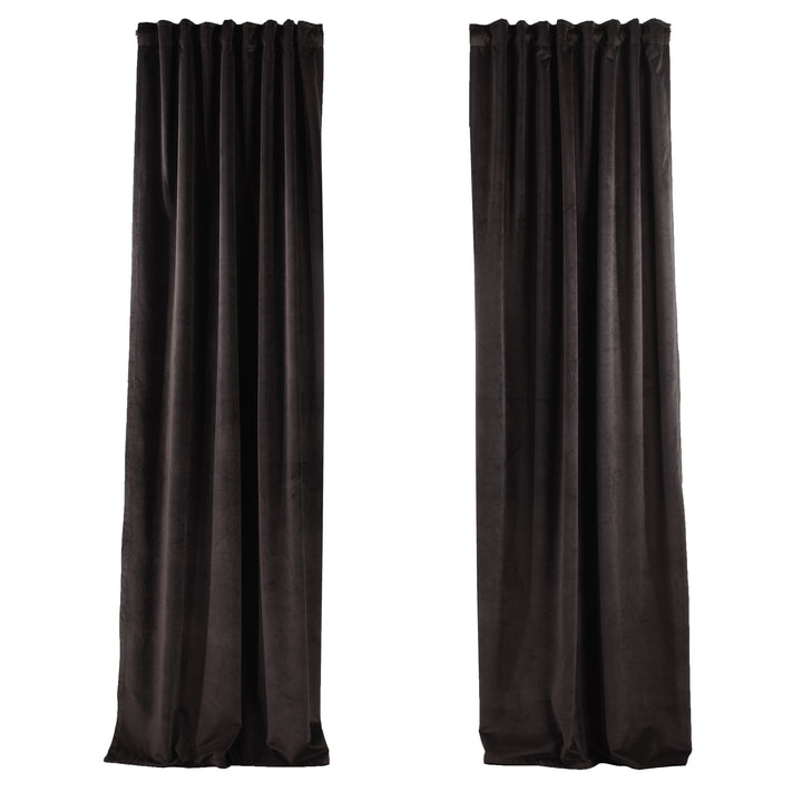 Solid Luxury Matte Velvet Curtain Panel - 70 Colors, Multiple Sizes