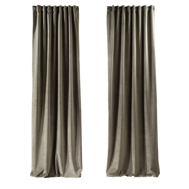 Solid Luxury Matte Velvet Curtain Panel - 70 Colors, Multiple Sizes