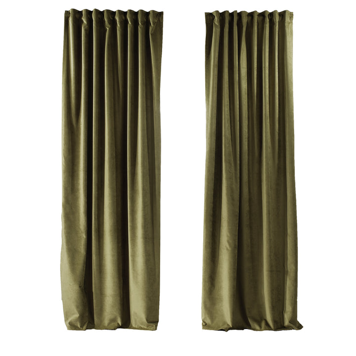 Solid Luxury Matte Velvet Curtain Panel - 70 Colors, Multiple Sizes