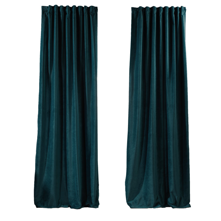 Solid Luxury Matte Velvet Curtain Panel - 70 Colors, Multiple Sizes