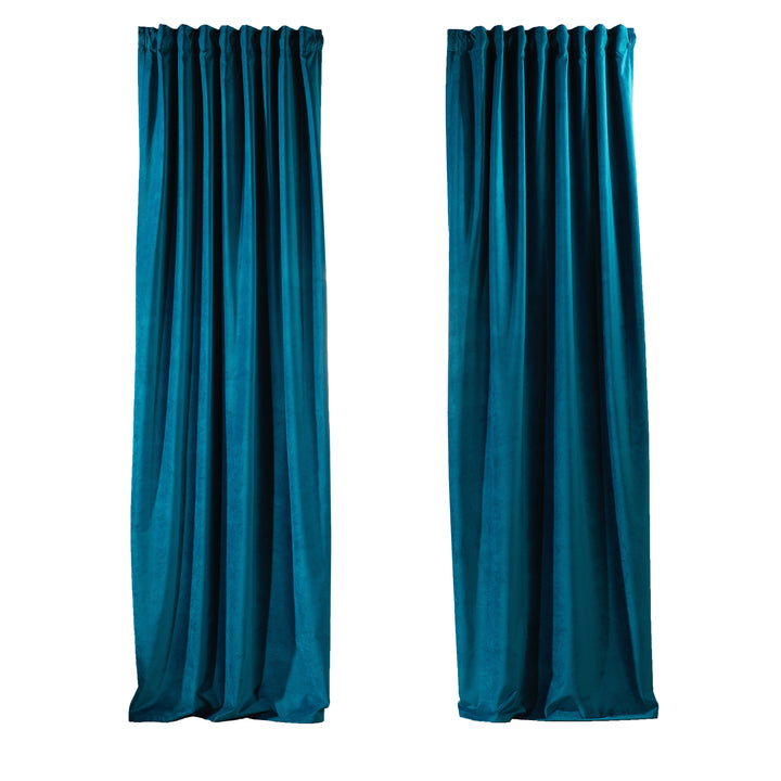 Solid Luxury Matte Velvet Curtain Panel - 70 Colors, Multiple Sizes