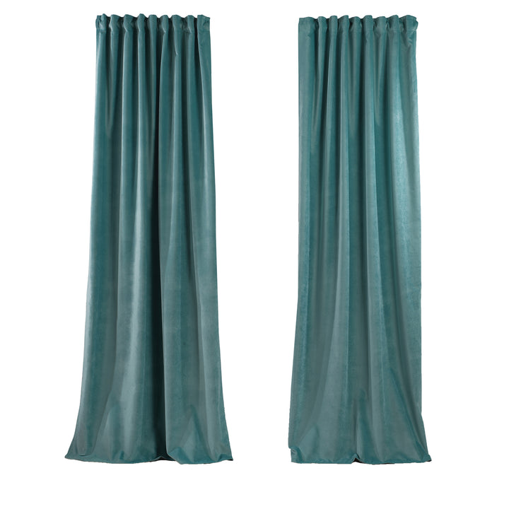 Solid Luxury Matte Velvet Curtain Panel - 70 Colors, Multiple Sizes