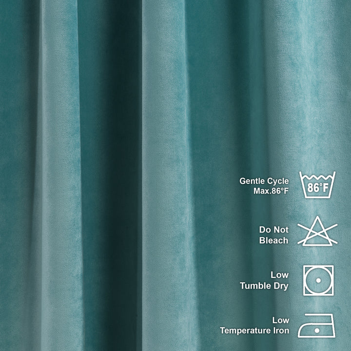 Solid Luxury Matte Velvet Curtain Panel - 70 Colors, Multiple Sizes