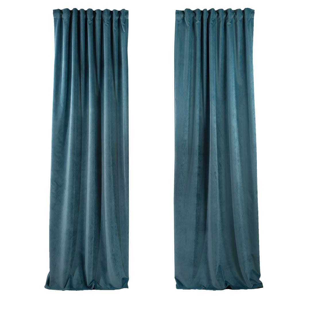 Solid Luxury Matte Velvet Curtain Panel - 70 Colors, Multiple Sizes