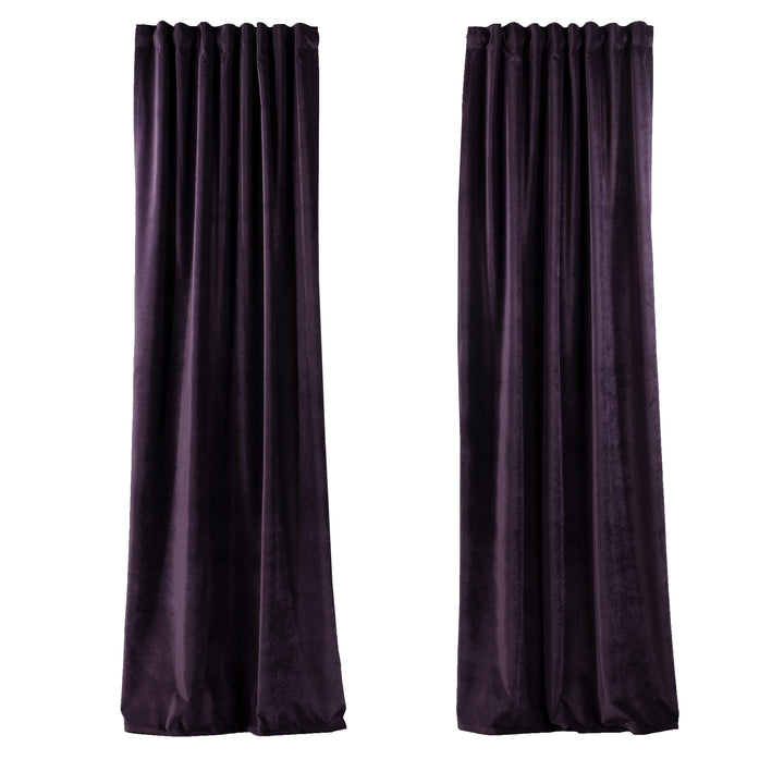 Solid Luxury Matte Velvet Curtain Panel - 70 Colors, Multiple Sizes