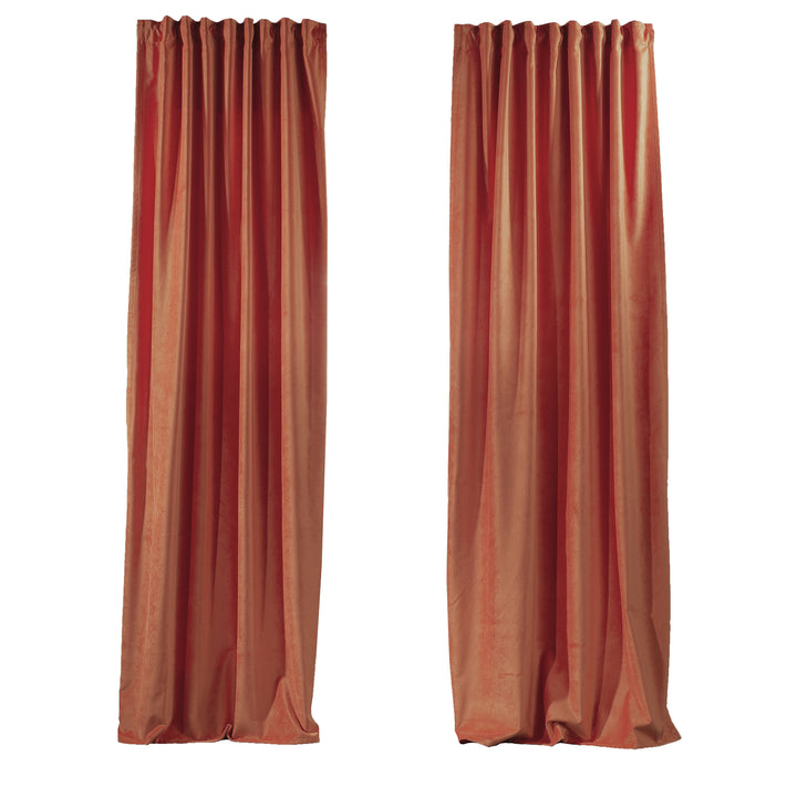 Solid Luxury Matte Velvet Curtain Panel - 70 Colors, Multiple Sizes