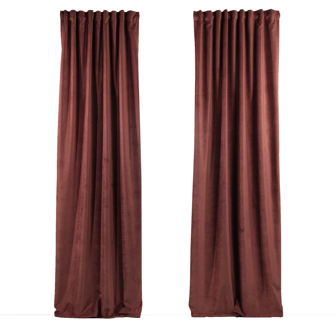 Solid Luxury Matte Velvet Curtain Panel - 70 Colors, Multiple Sizes