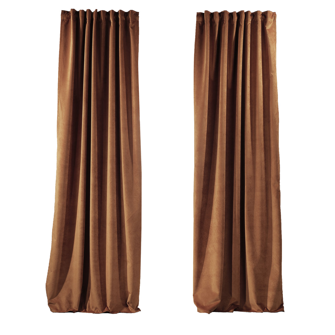 Solid Luxury Matte Velvet Curtain Panel - 70 Colors, Multiple Sizes