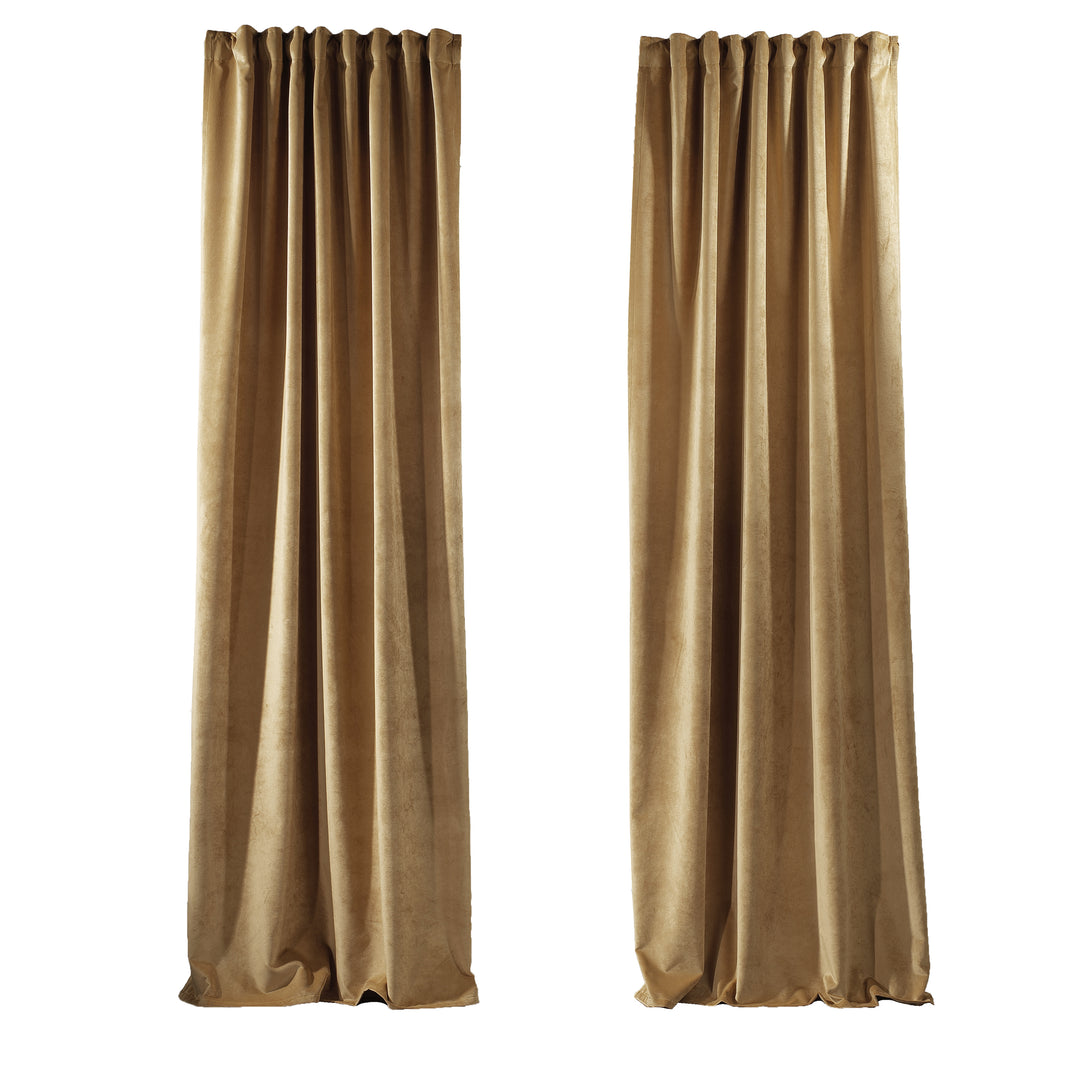 Solid Luxury Matte Velvet Curtain Panel - 70 Colors, Multiple Sizes