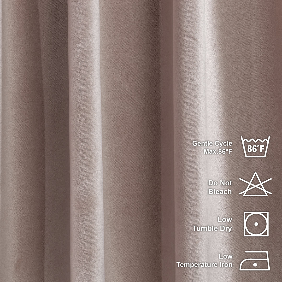 Solid Luxury Matte Velvet Curtain Panel - 70 Colors, Multiple Sizes