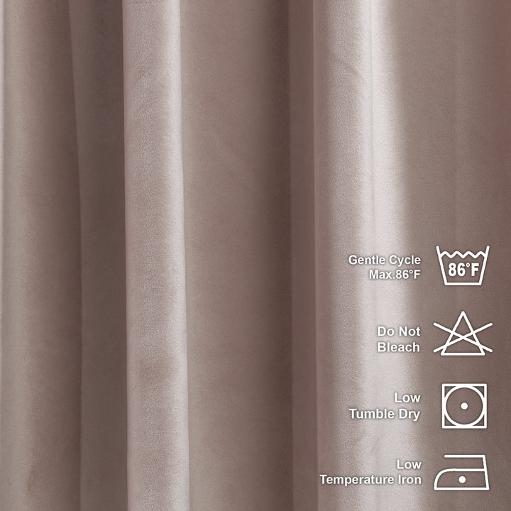 Solid Luxury Matte Velvet Curtain Panel - 70 Colors, Multiple Sizes