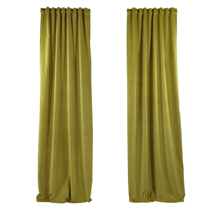 Solid Luxury Matte Velvet Curtain Panel - 70 Colors, Multiple Sizes