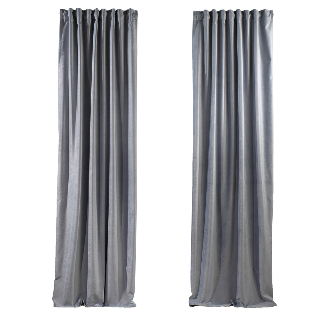 Solid Luxury Matte Velvet Curtain Panel - 70 Colors, Multiple Sizes