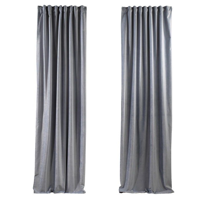 Solid Luxury Matte Velvet Curtain Panel - 70 Colors, Multiple Sizes