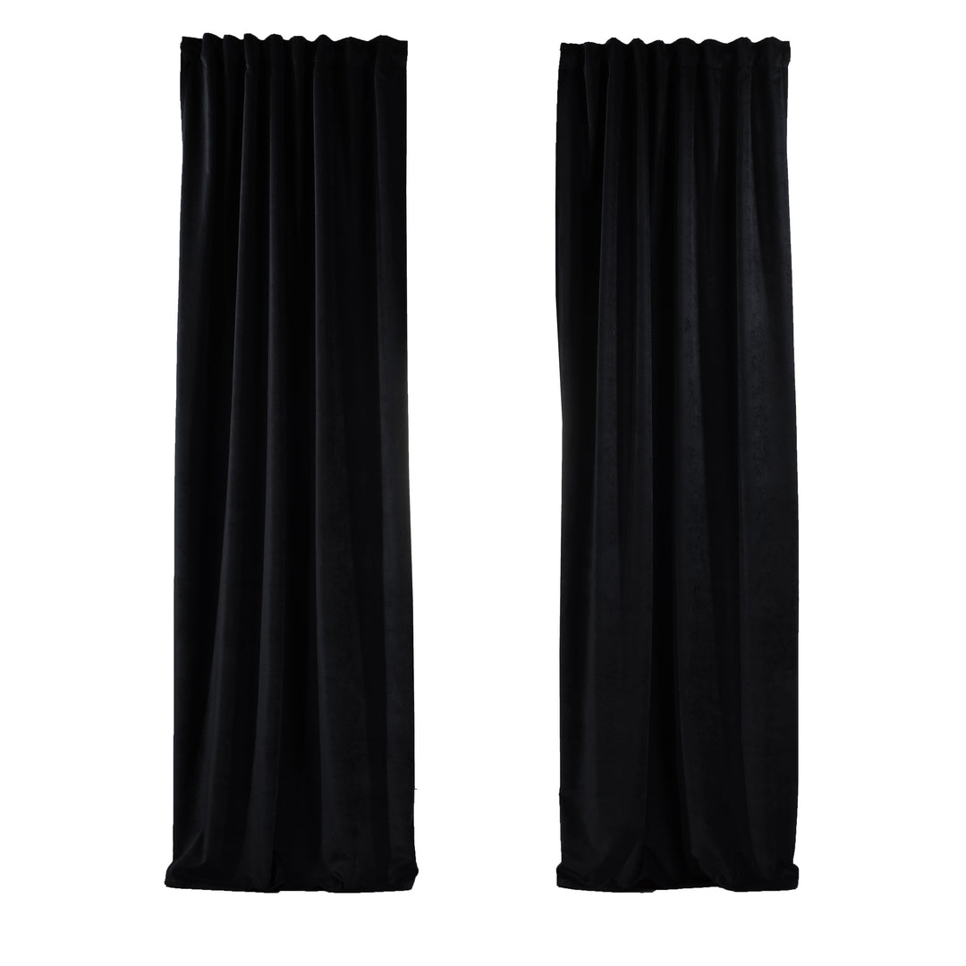 Solid Luxury Matte Velvet Curtain Panel - 70 Colors, Multiple Sizes