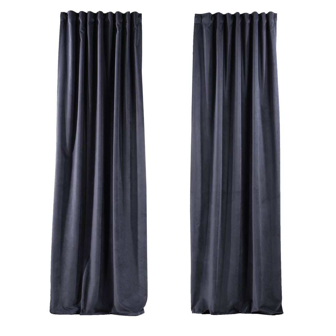 Solid Luxury Matte Velvet Curtain Panel - 70 Colors, Multiple Sizes