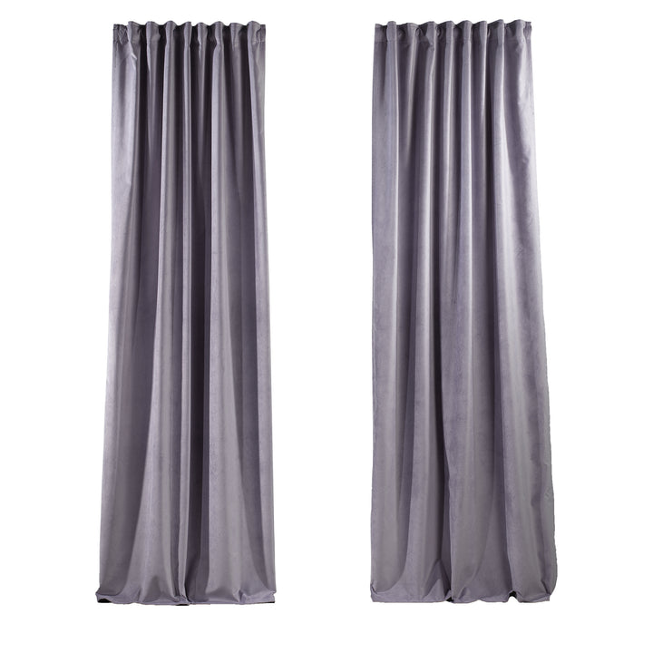 Solid Luxury Matte Velvet Curtain Panel - 70 Colors, Multiple Sizes