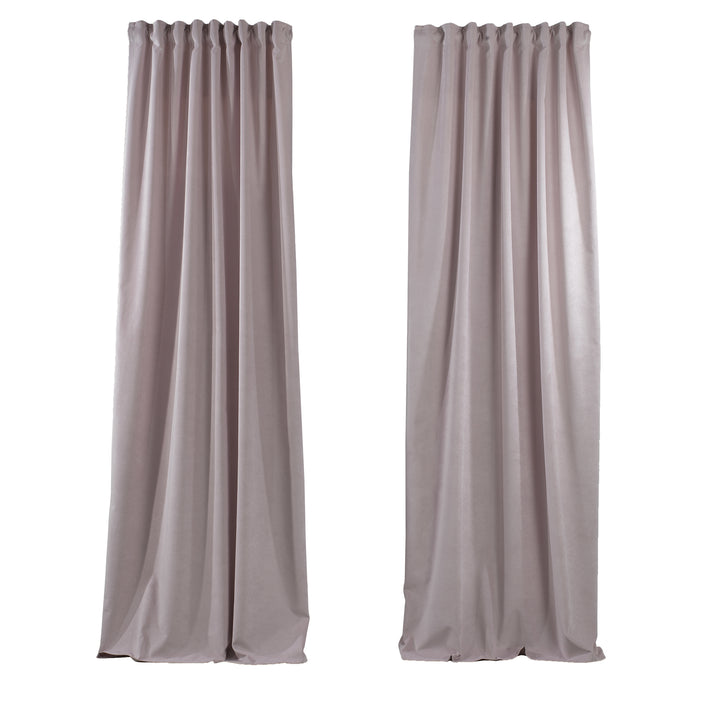 Solid Luxury Matte Velvet Curtain Panel - 70 Colors, Multiple Sizes