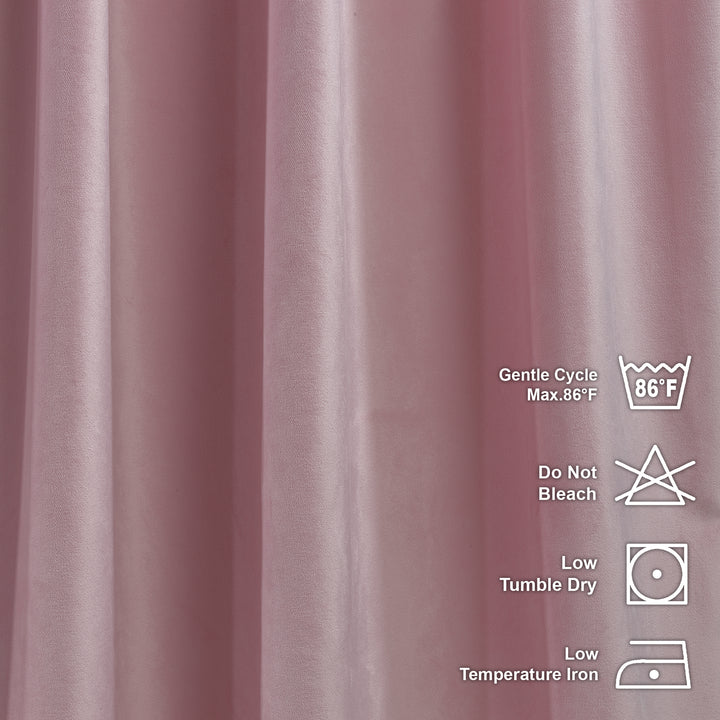 Solid Luxury Matte Velvet Curtain Panel - 70 Colors, Multiple Sizes