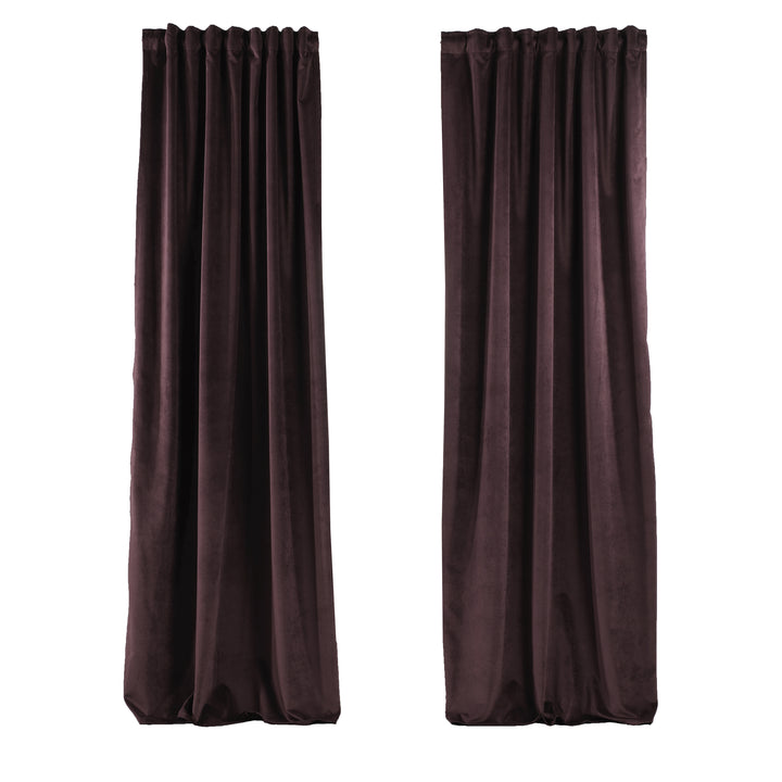 Solid Luxury Matte Velvet Curtain Panel - 70 Colors, Multiple Sizes