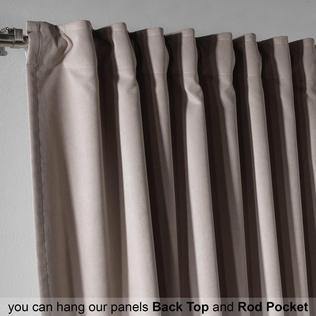 Solid Luxury Matte Velvet Curtain Panel - 70 Colors, Multiple Sizes