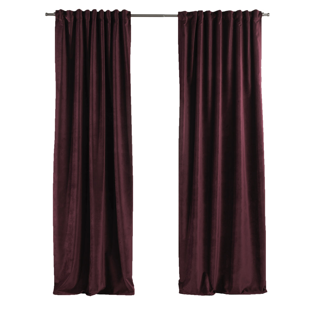 Solid Luxury Matte Velvet Curtain Panel - 70 Colors, Multiple Sizes