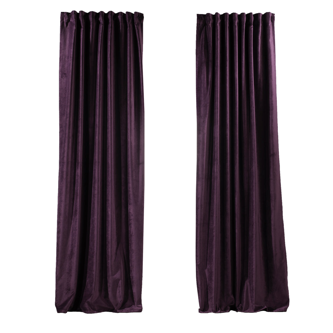 Solid Luxury Matte Velvet Curtain Panel - 70 Colors, Multiple Sizes