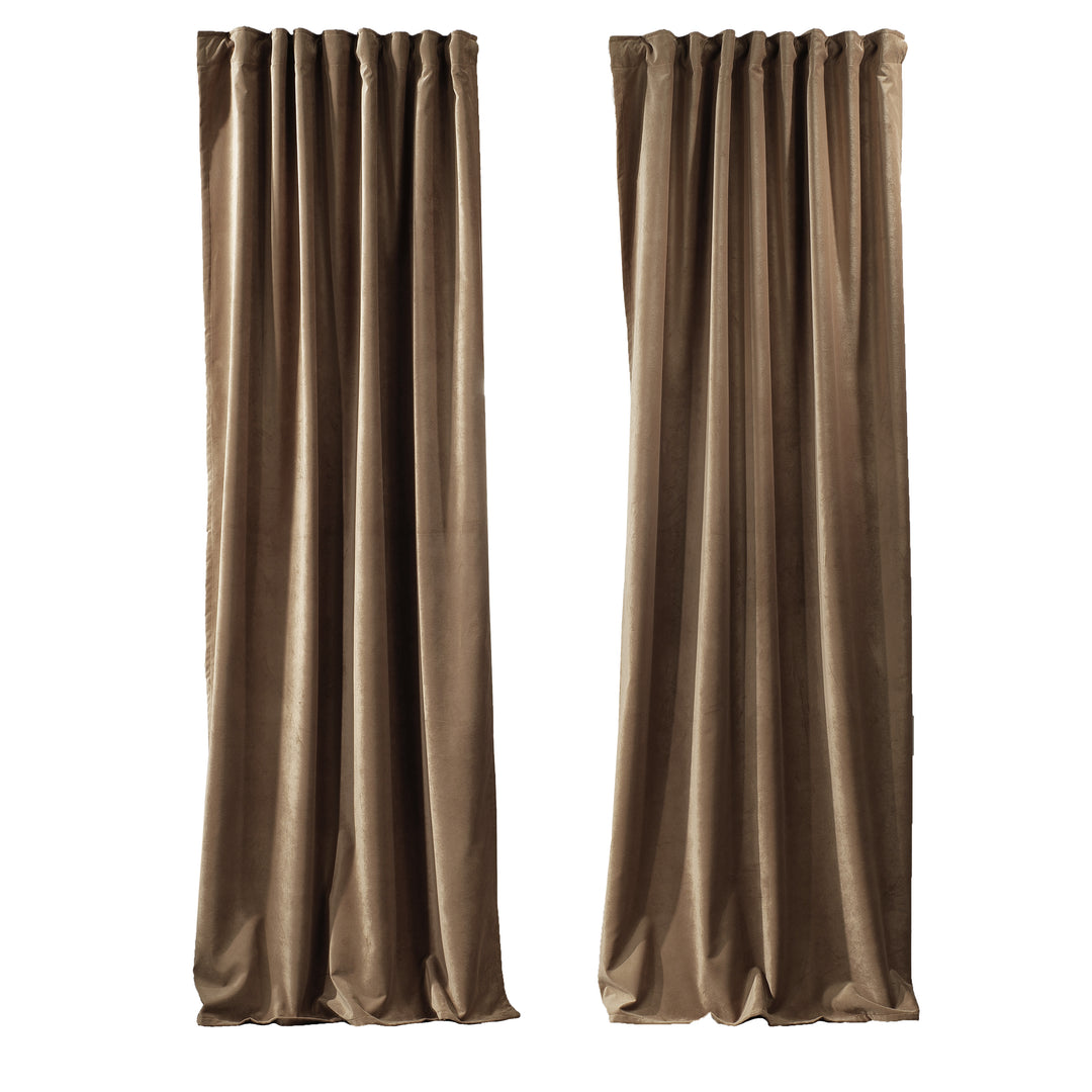 Solid Luxury Matte Velvet Curtain Panel - 70 Colors, Multiple Sizes