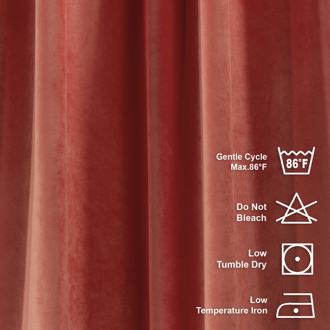 Solid Luxury Matte Velvet Curtain Panel - 70 Colors, Multiple Sizes