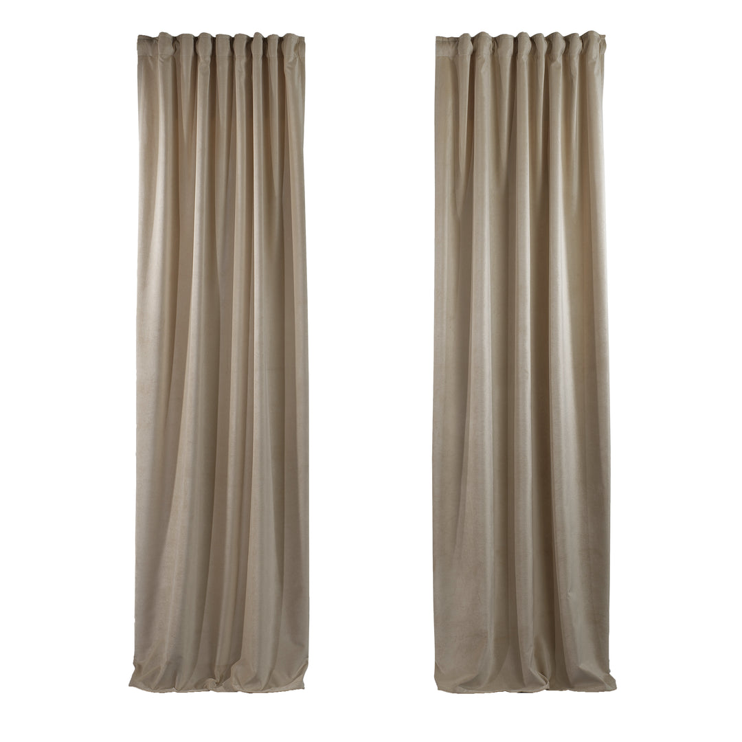 Solid Luxury Matte Velvet Curtain Panel - 70 Colors, Multiple Sizes