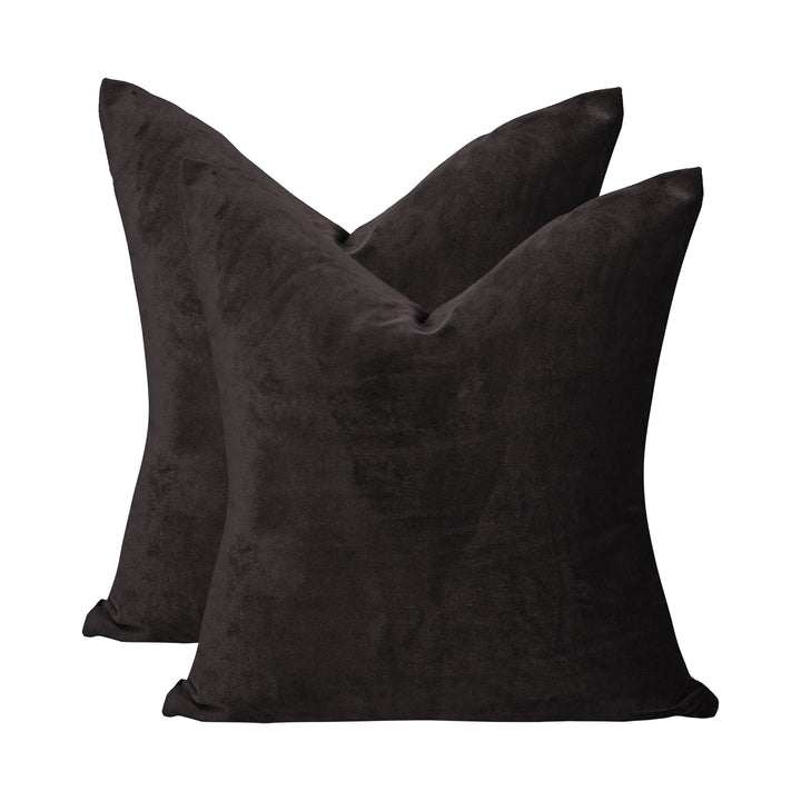 Matte Velvet Cushion Covers Set of 2 - with 70 Curtain Colors Matching, Multiple Sizes