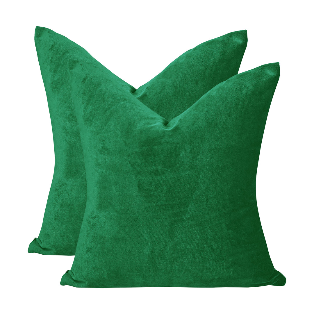 Matte Velvet Cushion Covers Set of 2 - with 70 Curtain Colors Matching, Multiple Sizes