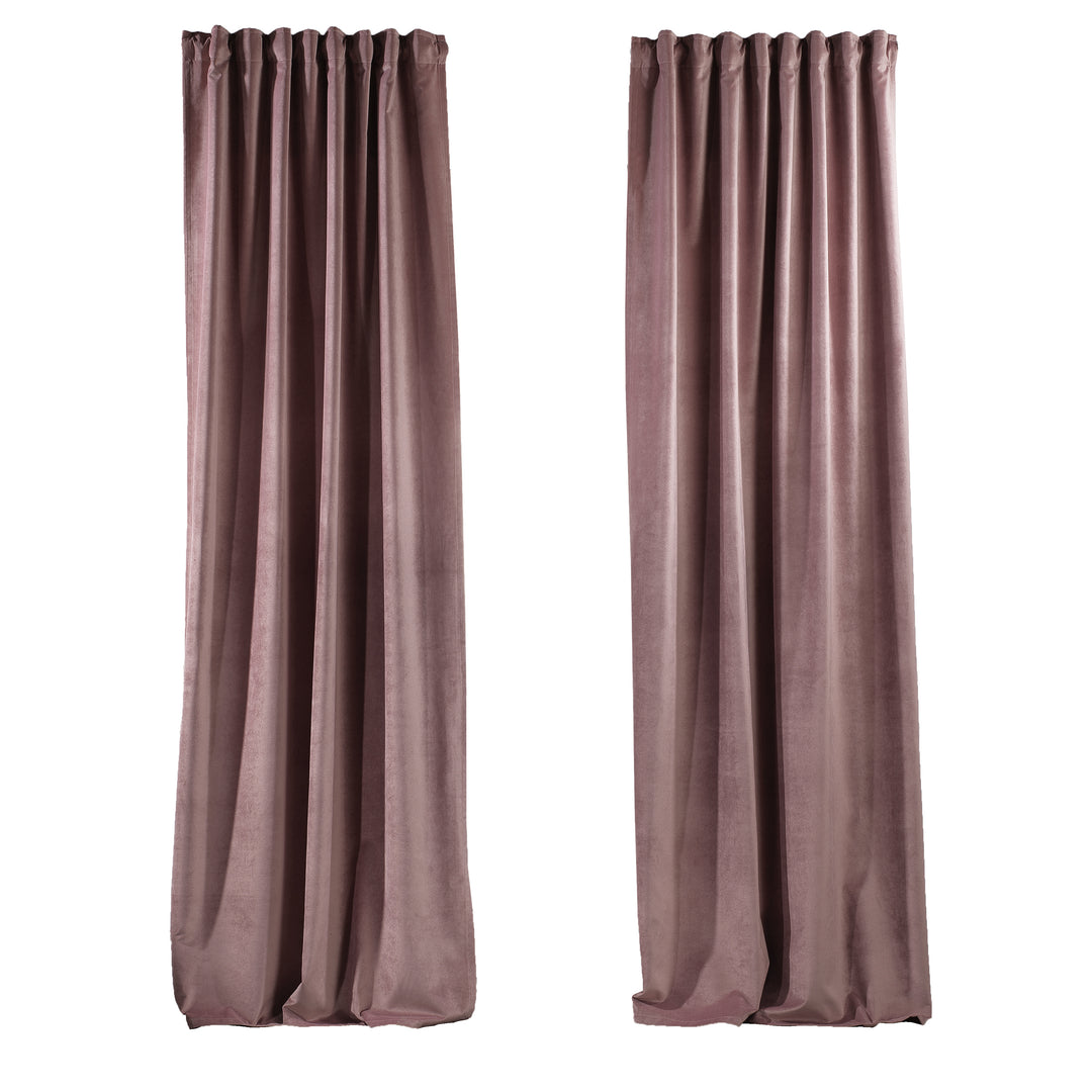 Solid Luxury Matte Velvet Curtain Panel - 70 Colors, Multiple Sizes