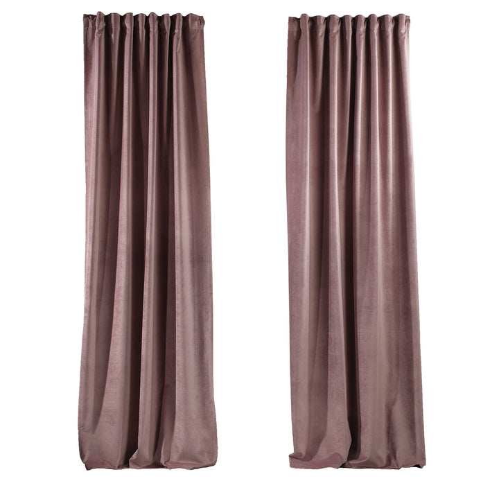 Solid Luxury Matte Velvet Curtain Panel - 70 Colors, Multiple Sizes