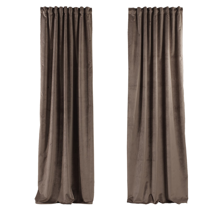 Solid Luxury Matte Velvet Curtain Panel - 70 Colors, Multiple Sizes