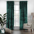 Custom Kate  2 panels each sized 49.5” wide x 83” tall Shiny Velvet Color Dark Green Pinch Pleated  5-6 pieces Pleats No Liner