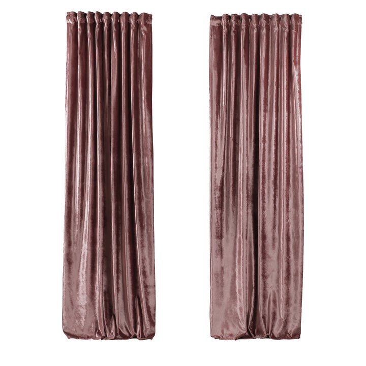 Soft Luxury Shiny Velvet Curtain Panel - 25 Different Colors, Multiple Sizes