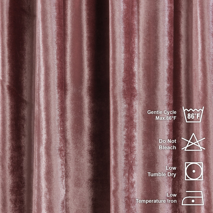 Soft Luxury Shiny Velvet Curtain Panel - 25 Different Colors, Multiple Sizes