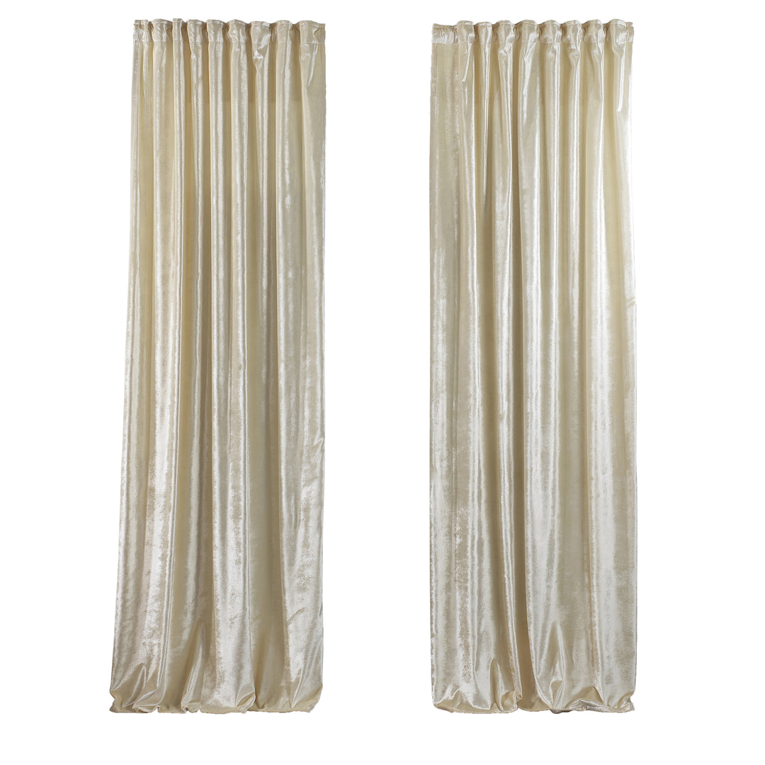 Soft Luxury Shiny Velvet Curtain Panel - 25 Different Colors, Multiple Sizes