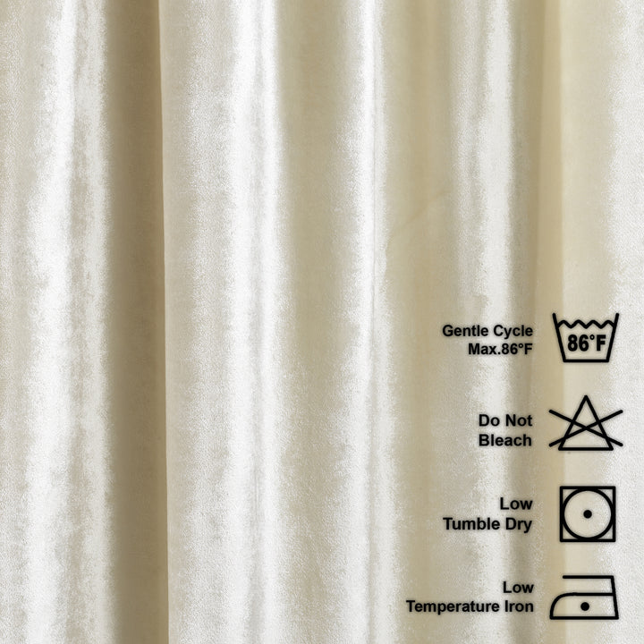 Soft Luxury Shiny Velvet Curtain Panel - 25 Different Colors, Multiple Sizes