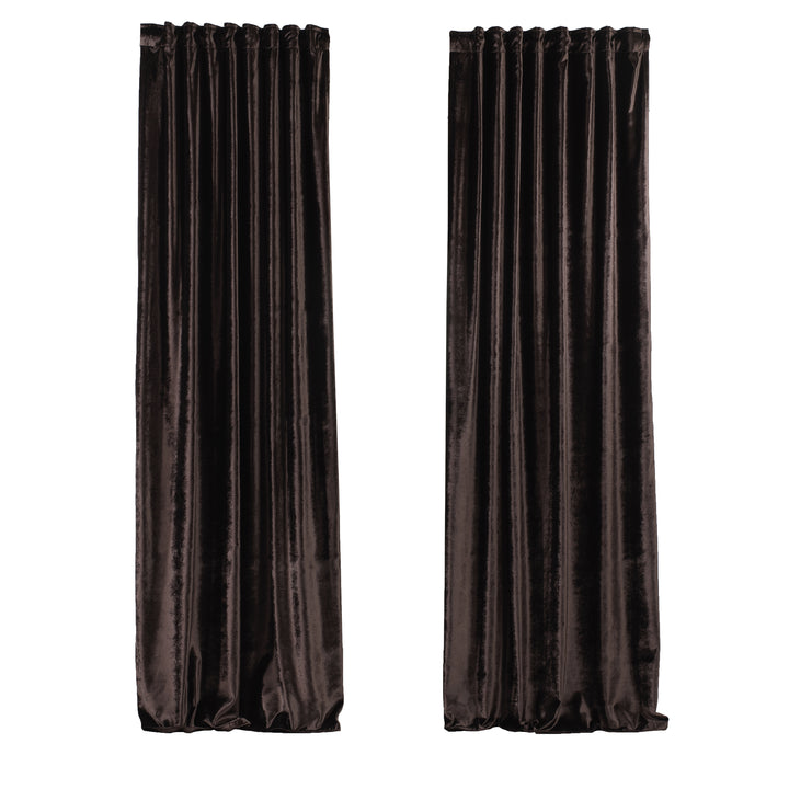 Soft Luxury Shiny Velvet Curtain Panel - 25 Different Colors, Multiple Sizes