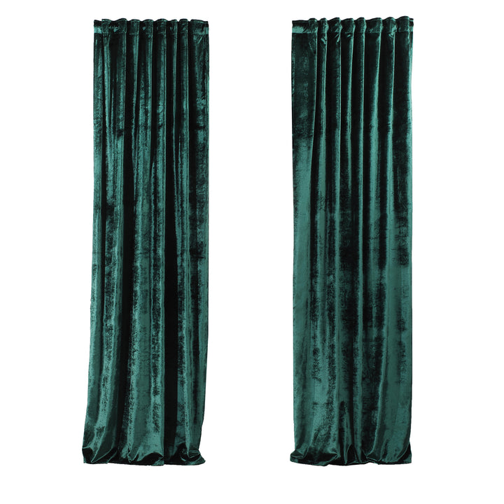 Soft Luxury Shiny Velvet Curtain Panel - 25 Different Colors, Multiple Sizes