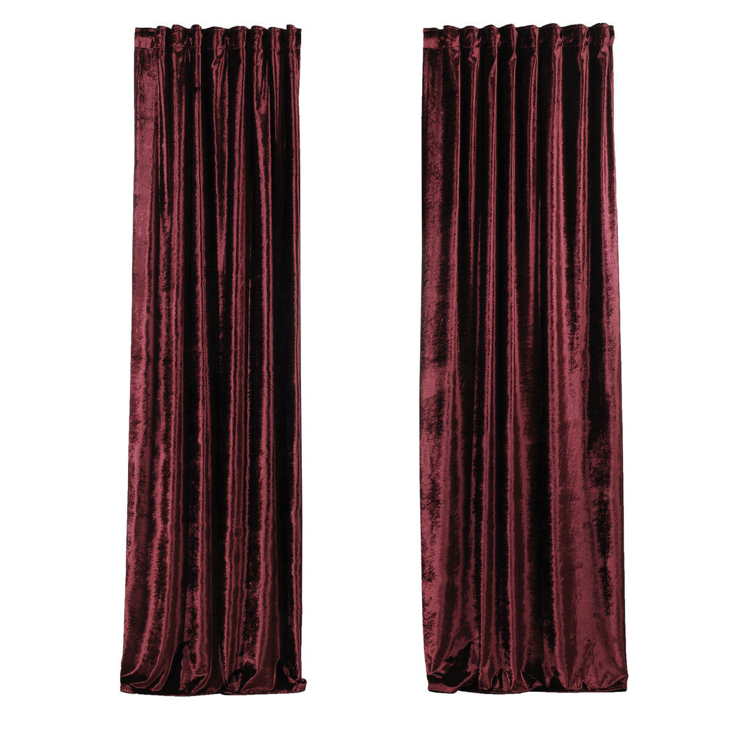 Soft Luxury Shiny Velvet Curtain Panel - 25 Different Colors, Multiple Sizes