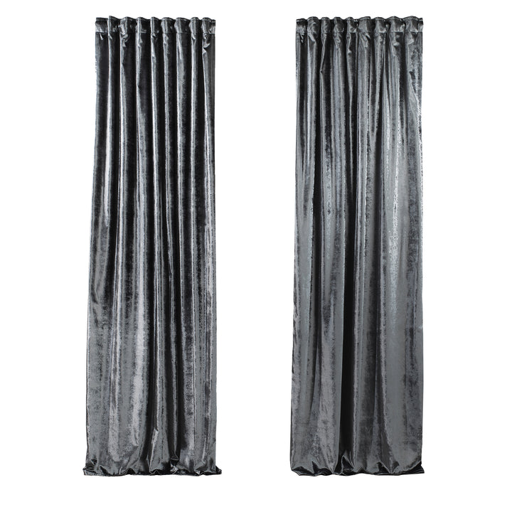 Soft Luxury Shiny Velvet Curtain Panel - 25 Different Colors, Multiple Sizes