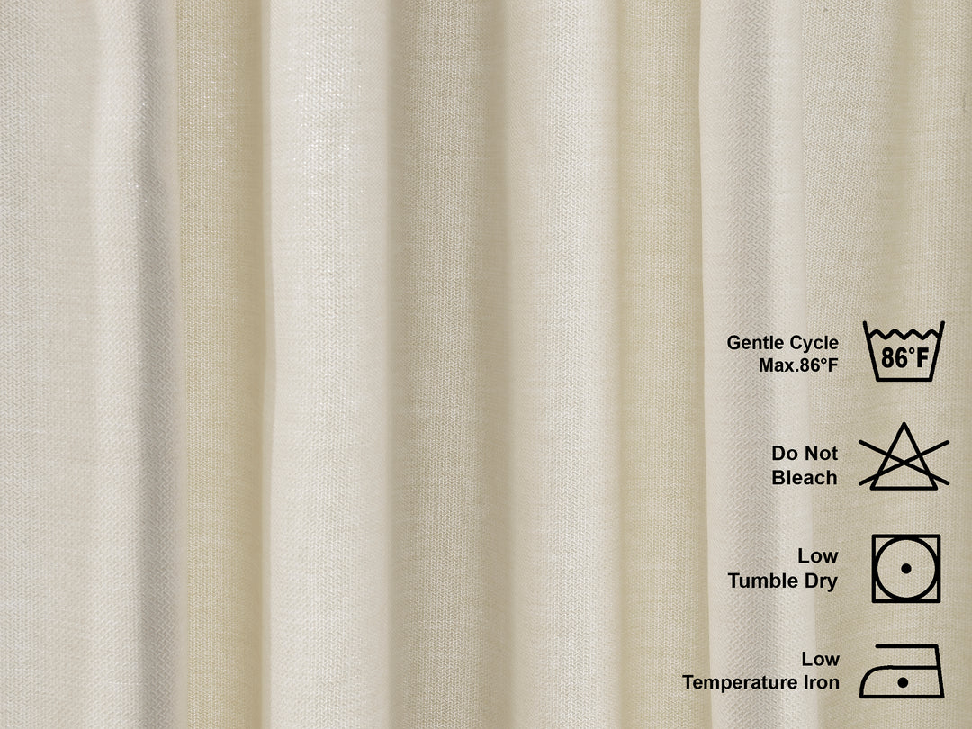 Solid Faux Linen Texture Curtain 1 Panel - Different Colors, Multiple Sizes