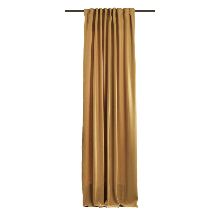 Solid Faux Linen Texture Curtain 1 Panel - Different Colors, Multiple Sizes